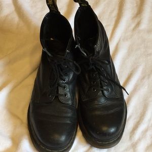 Dr Martens 1460 Black Smooth Leather Boots sz 9
